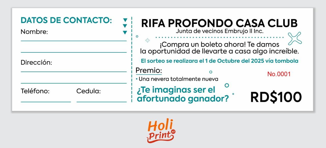 Boletos de Rifa - Imagen 3